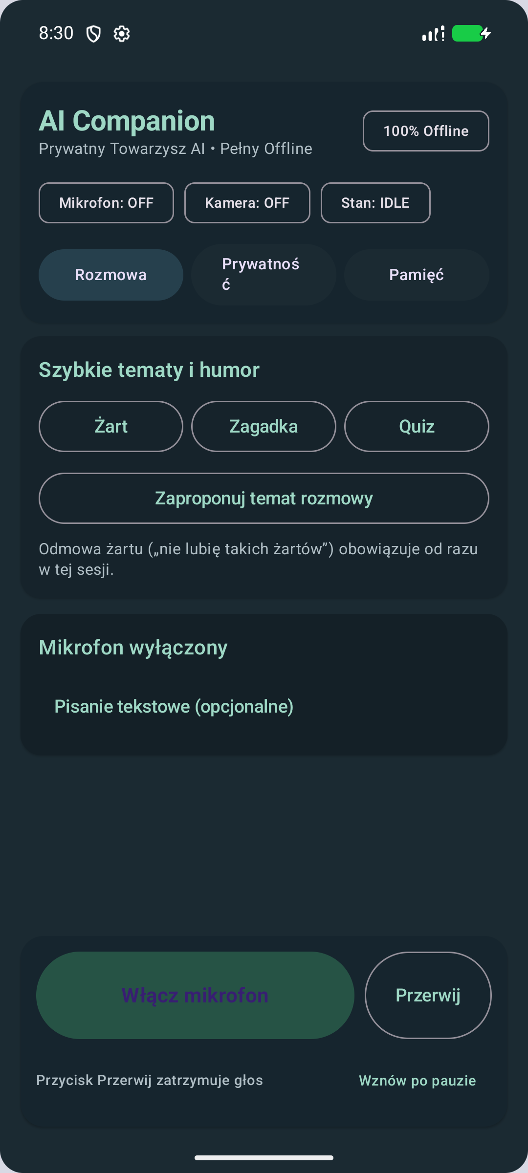 Kafelkowy widok pamięci semantycznej E5